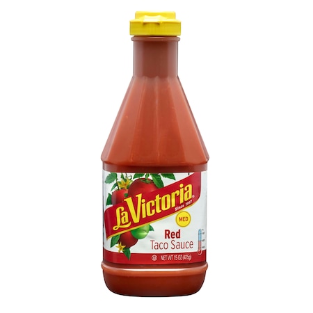 LA VICTORIA 15 oz. Lv Red Taco Sauce Med, PK12 07712